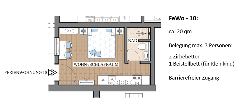 FeWo 10 – Grundriss