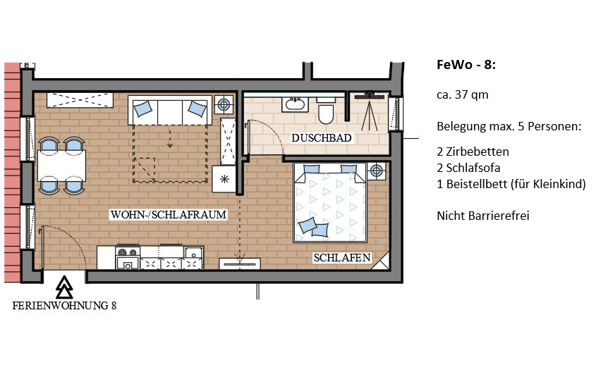 FeWo 8 – Grundriss
