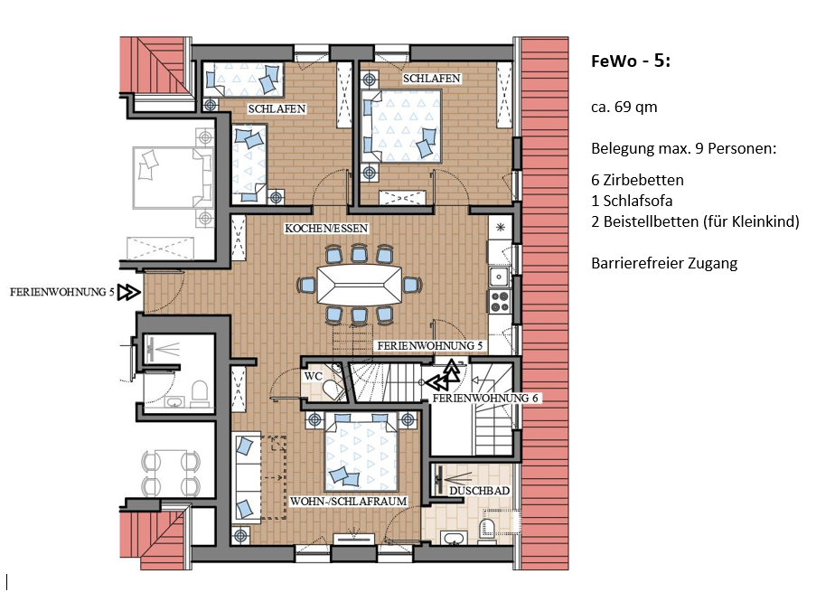 FeWo 5 – Grundriss