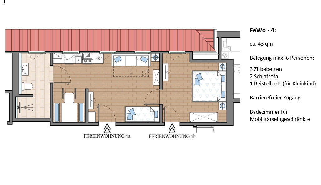 FeWo 4 – Grundriss
