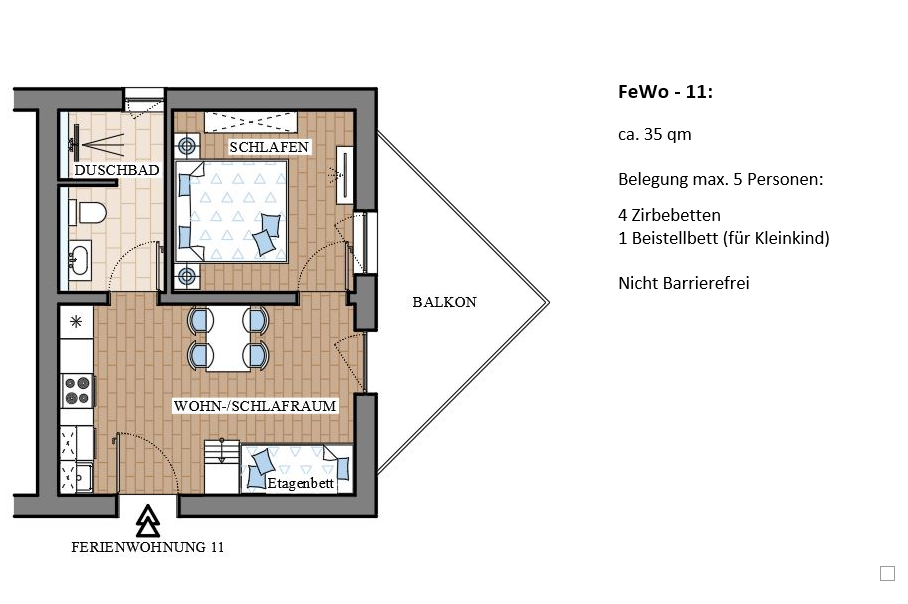 FeWo 11 – Grundriss